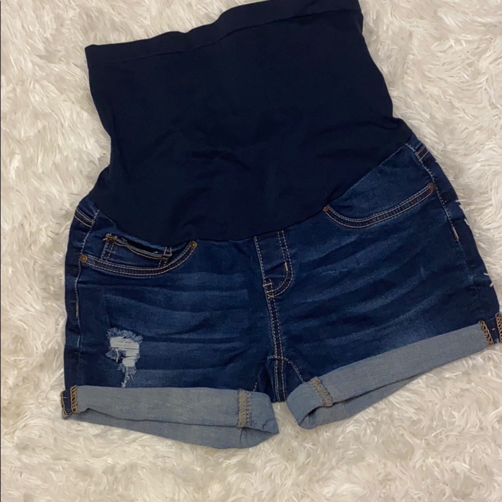 Vintage Violet Maternity Shorts